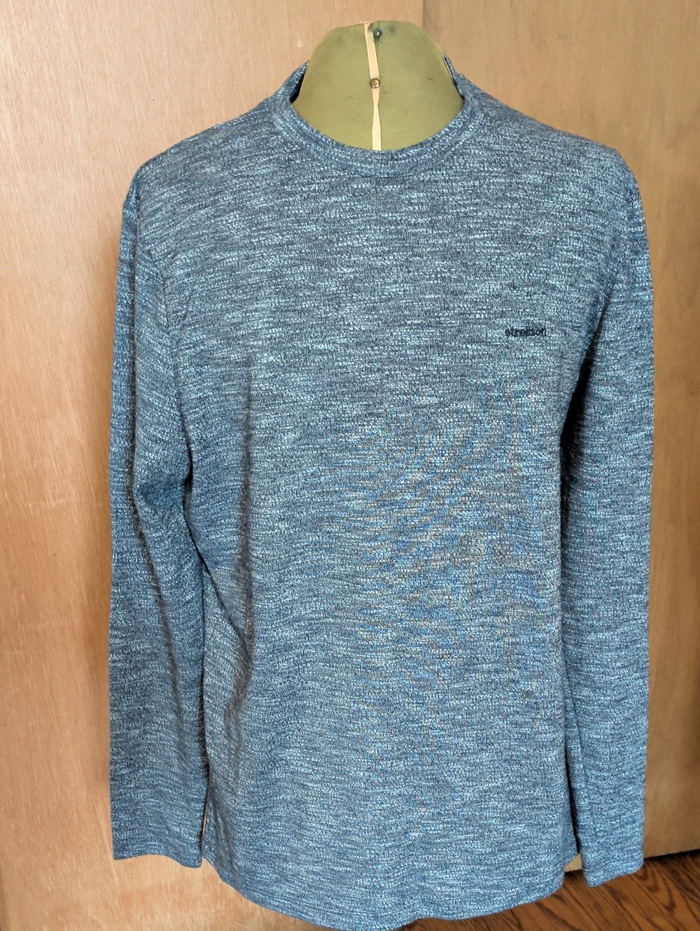 Strellson Men's Marled Blue-Grey Crewneck Sweater